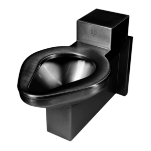 The ETW-1490-OF model is an off floor mounted steel toilet perfect for security environments with an accessible mechanical chase.