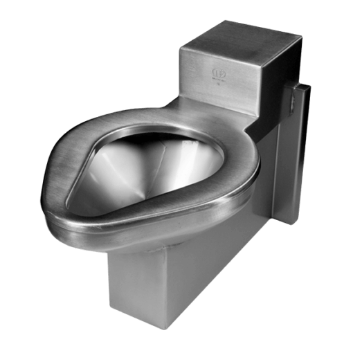 The ETW-1490-OF model is an off floor mounted steel toilet perfect for security environments with an accessible mechanical chase.