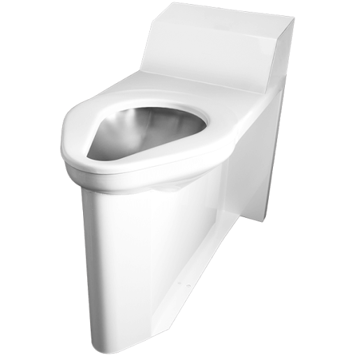 rear-mounted wall outlet blowout toilet