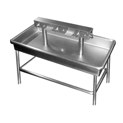 Willoughby CWIS-Series Commercial Stainless Steel Sinks are multi-user, stainless steel island sink fixtures for vandal-resistant commercial use.