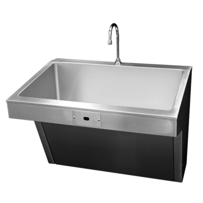 The Willoughby WSSS-ADA Surgical Scrub Sink is a compact, single- or multi-user, stainless steel ADA compliant sink for use in healthcare environments.