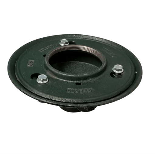 Cast-iron drain body assembly with clamping collar