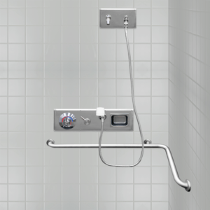 front-mounted ada-compliant built-in shower