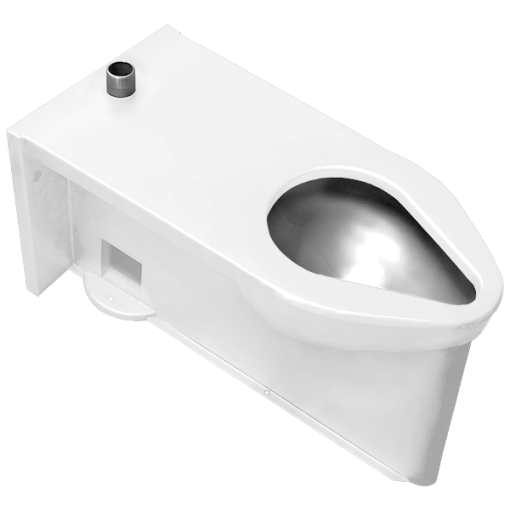 front-mounted floor outlet siphon jet toilet