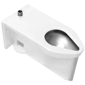 ADA-Compliant Ligature-Resistant Toilet – Rear Access, Floor Outlet, Floor Mounted, Siphon Jet