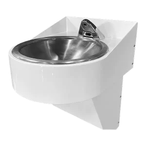 Ligature-Resistant Deck-Mounted Faucet Stainless Lavatory