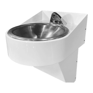 Bariatric-Rated Stainless Lavatory with Deck-Mounted Faucet