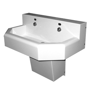 Three-Station Stainless Steel Lavatory