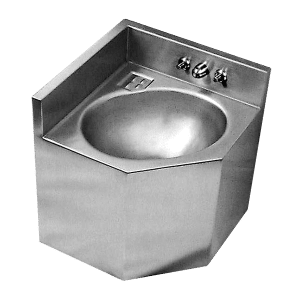 Stainless Steel Corner Lavatory – Rear Access