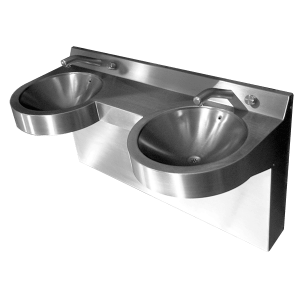 Stainless Steel Round Front Lavatory Deck