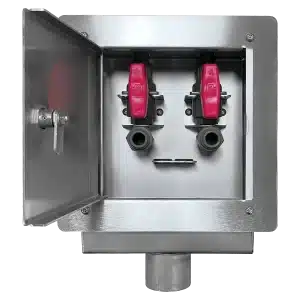 Dialysis Supply and Waste Box with Locking Door
