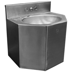 15″ Wide Stainless Steel Lavatory – Rear Access