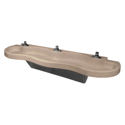 AquaWave® Three-Station Solid Surface Lavatory System for (DMF