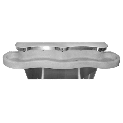 HBL for PROFESSIONAL ワキシングシステム3点セット AquaWave® Three-Station Solid Surface Lavatory System | Willoughby